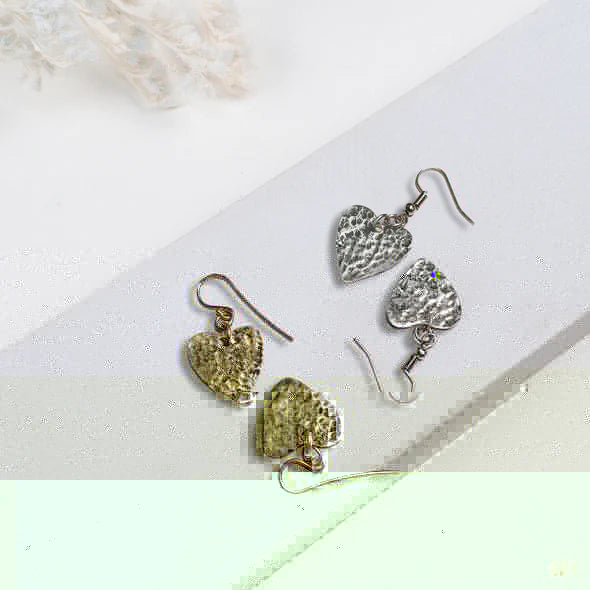 Kiungo Heart Earrings